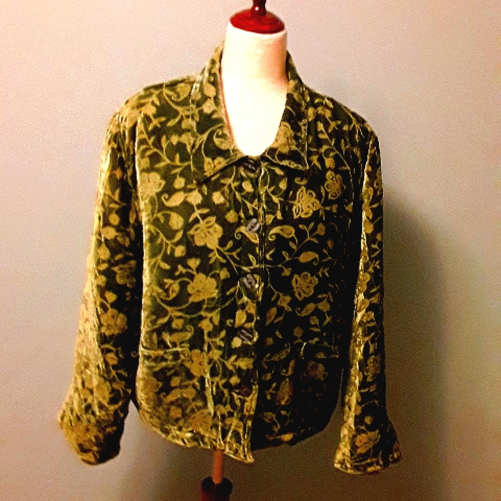 Velvet, Quilted "Burnout" Jacket